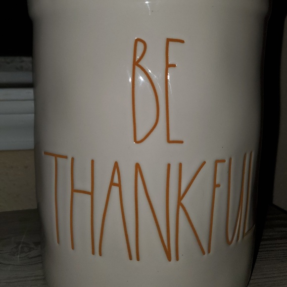 BE THANKFUL Rae Dunn Container - Picture 3 of 4